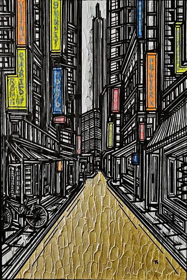 Original Contemporary Architecture Mixed Media by Tina Ngo