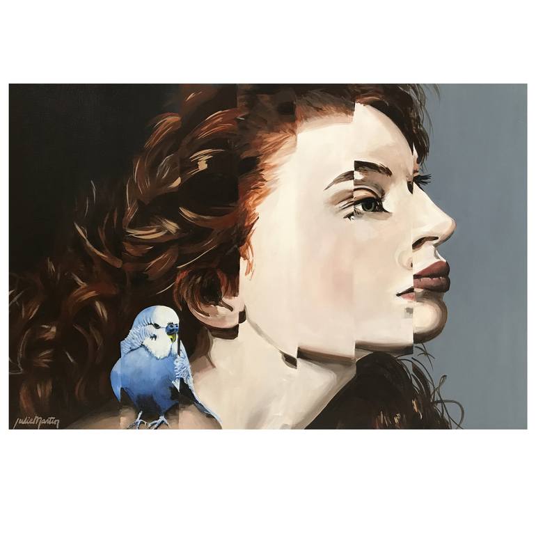 Original Contemporary Portrait Paintings by Julie Martin