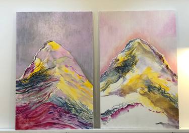Interior Territories / Mother Mountain 14 & 15” diptych thumb