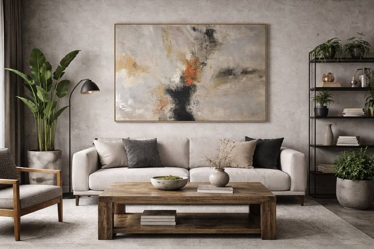 Original Abstract Expressionism Abstract Painting by Diana Andrascu