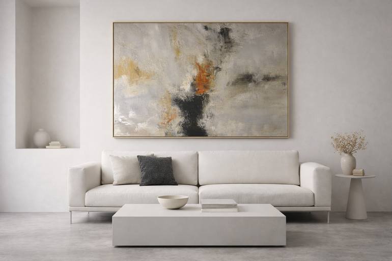 Original Abstract Expressionism Abstract Painting by Diana Andrascu