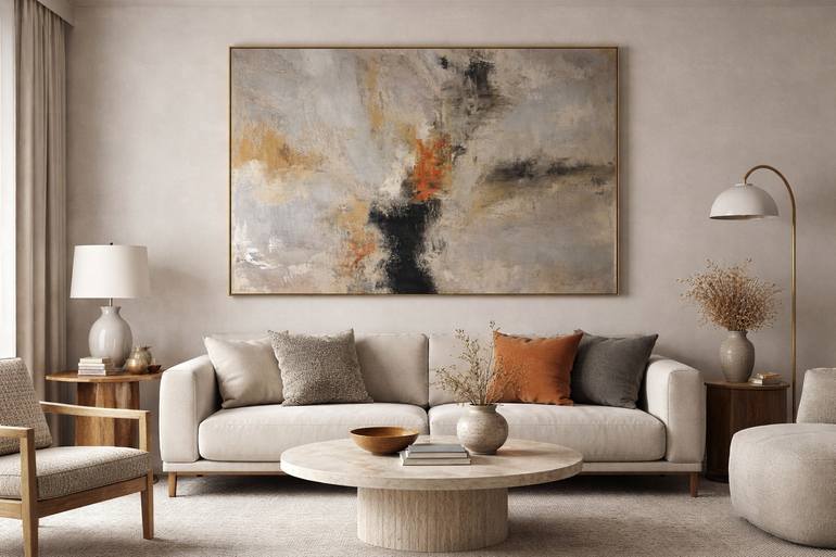 Original Abstract Expressionism Abstract Painting by Diana Andrascu