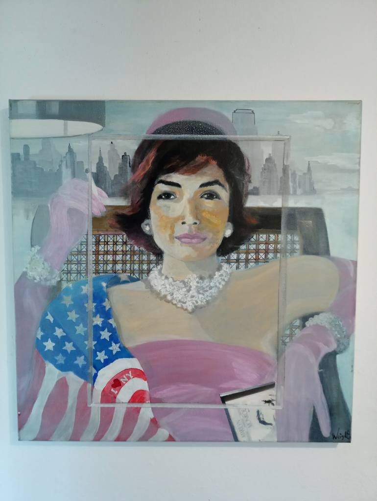 Original Conceptual Pop Culture/Celebrity Painting by Dee Weight