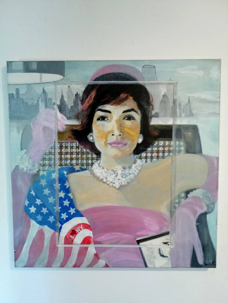 Original Conceptual Pop Culture/Celebrity Painting by Dee Weight