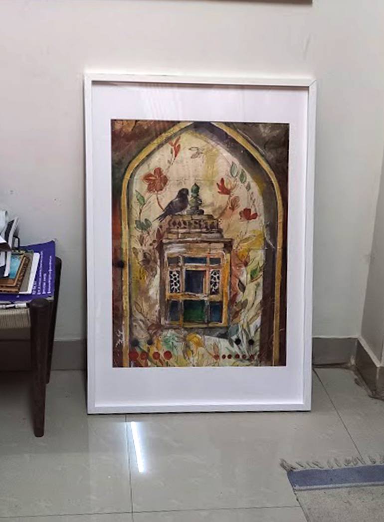 Original Conceptual Home Mixed Media by Kishore Ghosh
