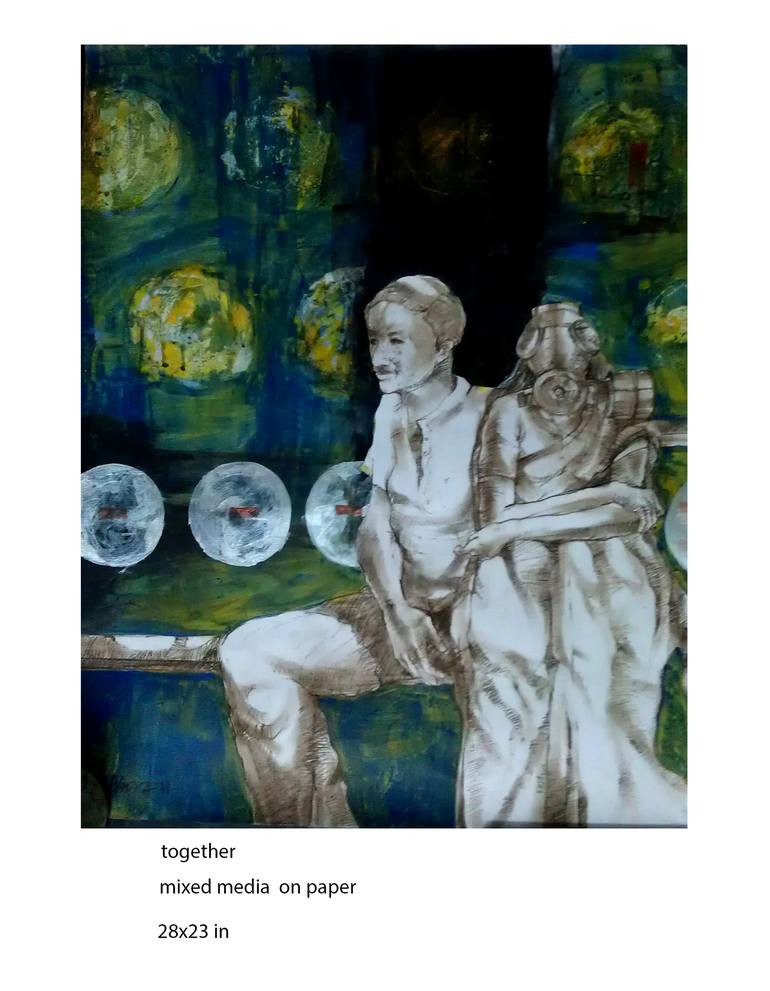 Original People Painting by kishore ghosh