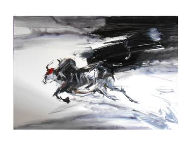 Original Expressionism Animal Paintings by kishore ghosh