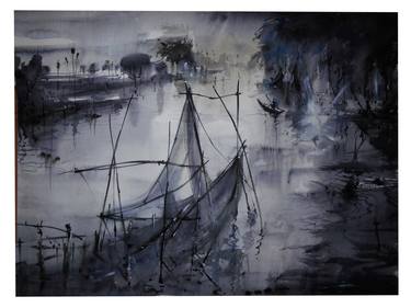 Original Landscape Paintings by kishore ghosh