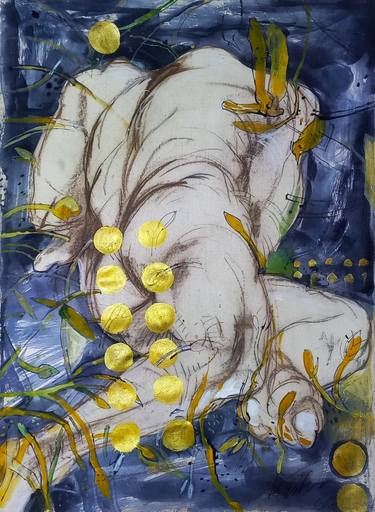 Print of Body Mixed Media by kishore ghosh