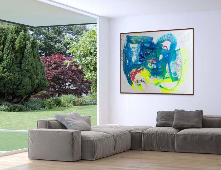 Original Abstract Expressionism Abstract Painting by Larysa Bauge