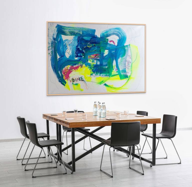 Original Abstract Expressionism Abstract Painting by Larysa Bauge