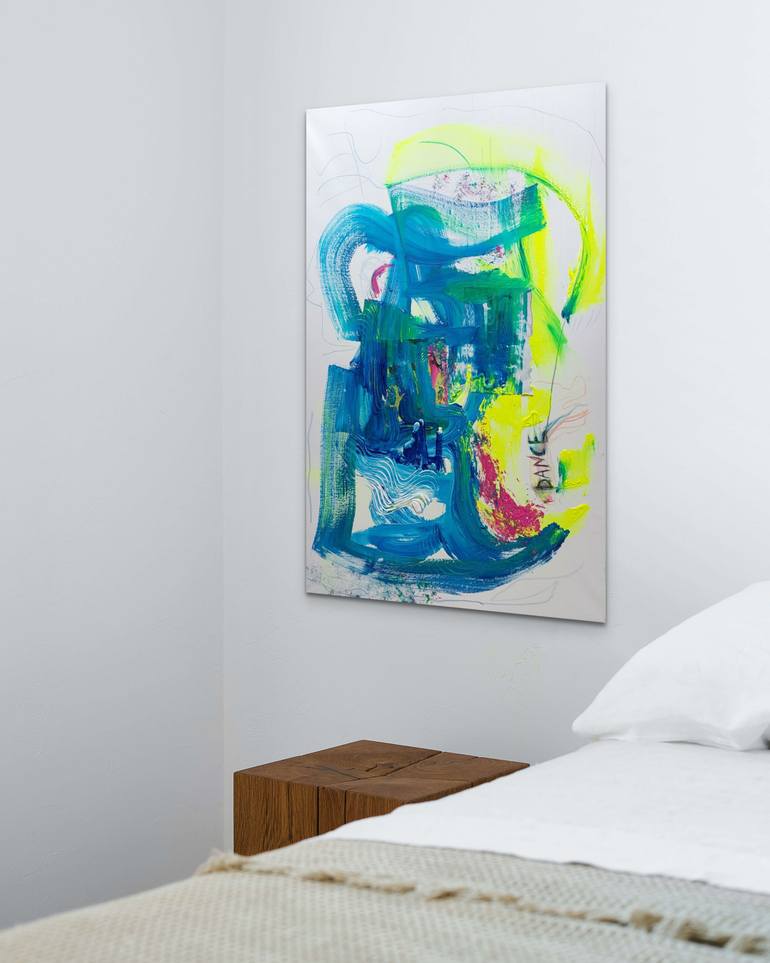 Original Abstract Expressionism Abstract Painting by Larysa Bauge