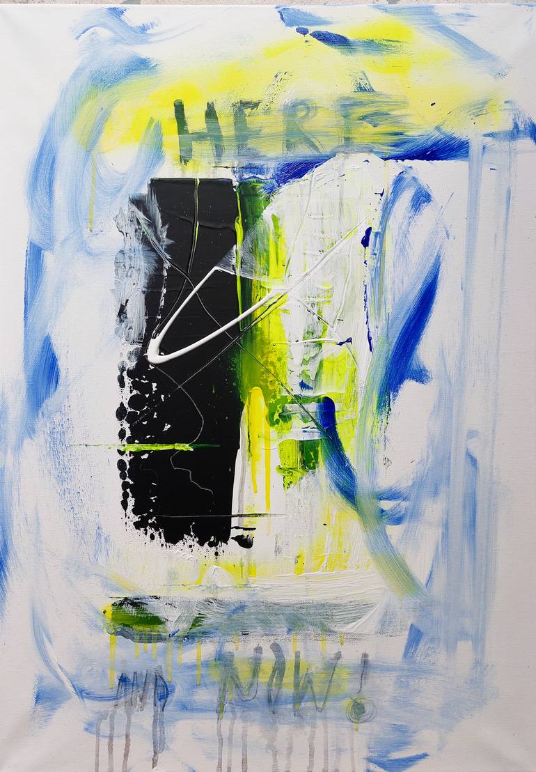 Original Abstract Expressionism Abstract Painting by Larysa Bauge