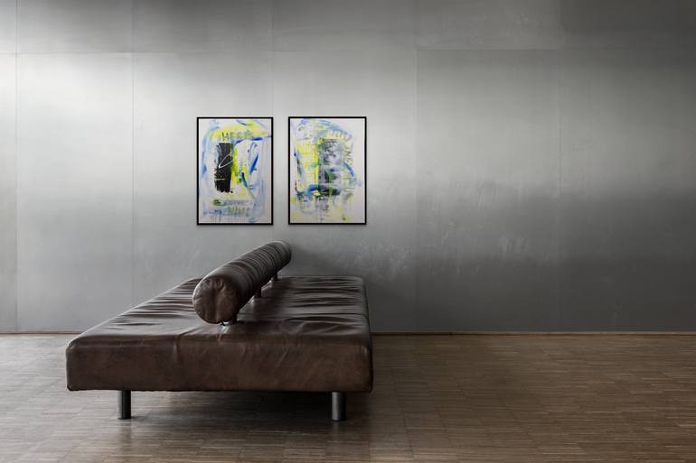 Original Abstract Expressionism Abstract Painting by Larysa Bauge