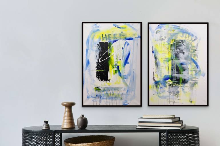 Original Abstract Expressionism Abstract Painting by Larysa Bauge