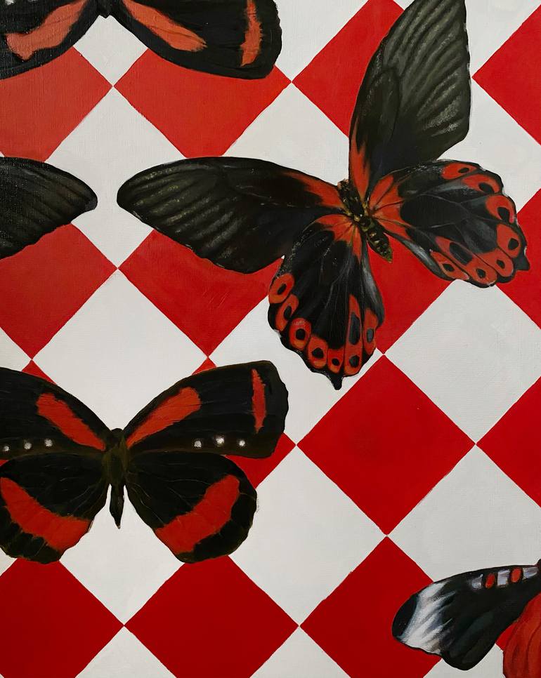 Original Modernism Animal Painting by Ieva Aleksandrovič