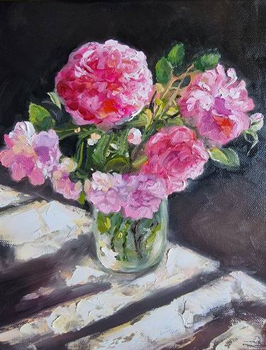Original Floral Paintings by Patras Mirela