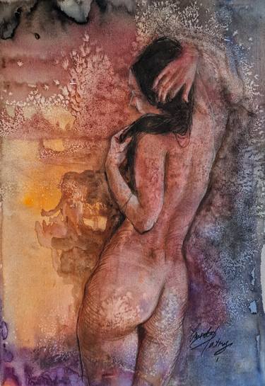 Original Nude Drawings by Patras Mirela