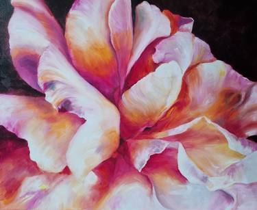 Original Contemporary Floral Paintings by Patras Mirela