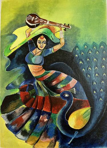 Original Abstract Expressionism Music Paintings by Priyanka Guha Neogi