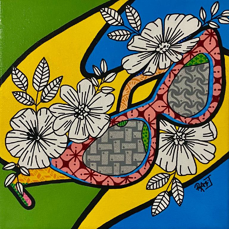 Original Abstract Fashion Painting by Rami Jackson