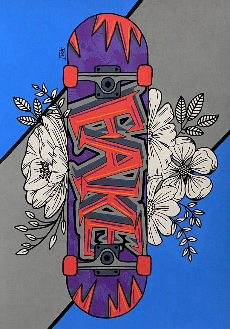 Original Street Art Graffiti Painting by Rami Jackson