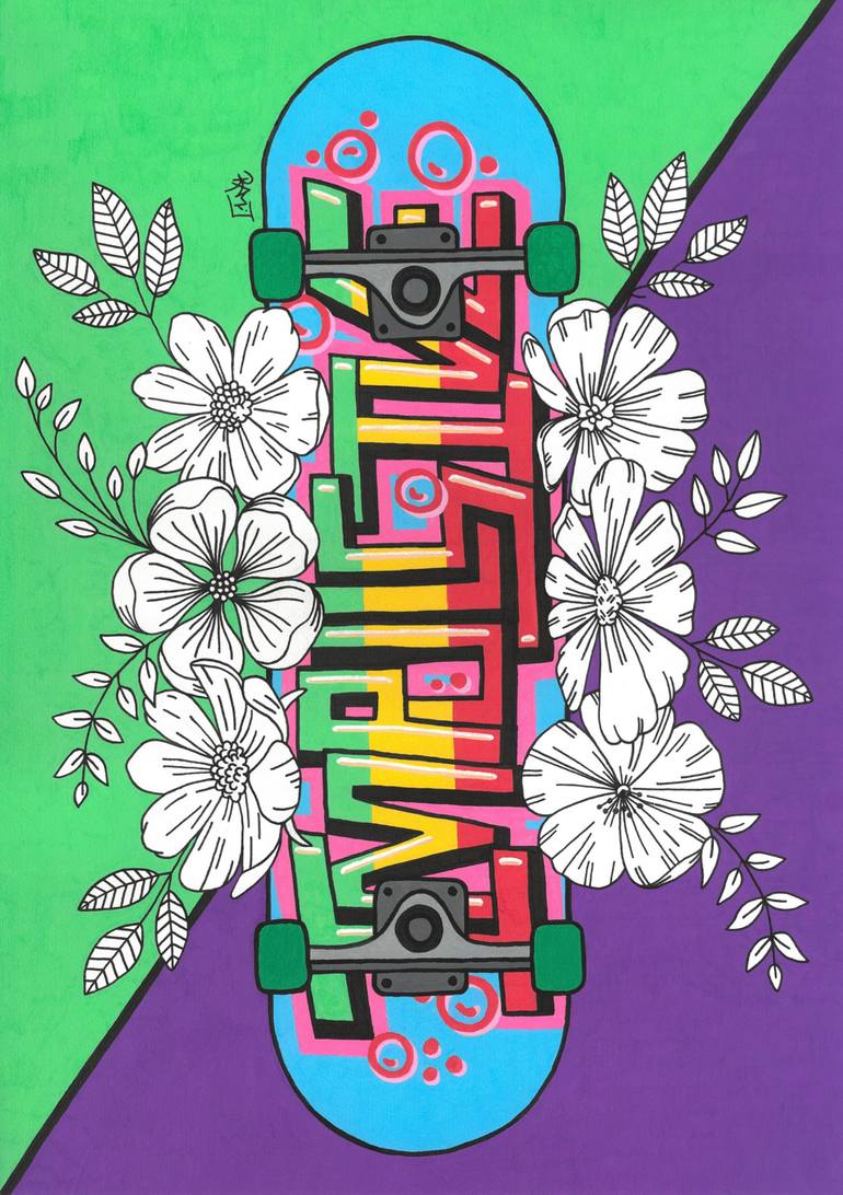Original Street Art Graffiti Painting by Rami Jackson