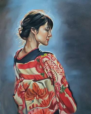 Original Portraiture Portrait Paintings by ujang ismail