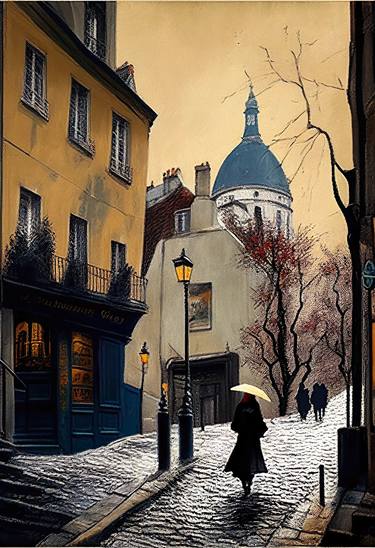 A Walk in Montmartre France - Art Work thumb