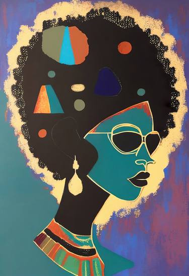 Afro Elegance: Embracing Uniqueness - African Pop Art thumb