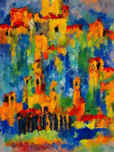Print of Fine Art Abstract Paintings by Mohammed Ziti