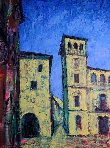 Print of Cities Paintings by Mohammed Ziti