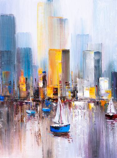 Print of Fine Art Cities Paintings by Mohammed Ziti