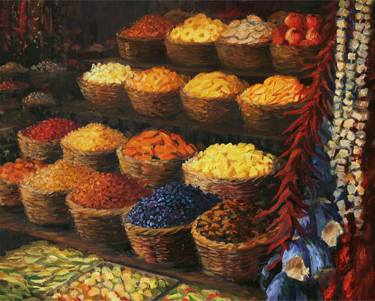 Original Impressionism Food & Drink Paintings by Mohammed Ziti