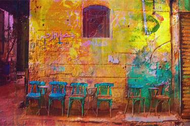 Original Impressionism Architecture Painting by Mohammed Ziti
