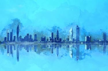 Original Cities Paintings by Mohammed Ziti