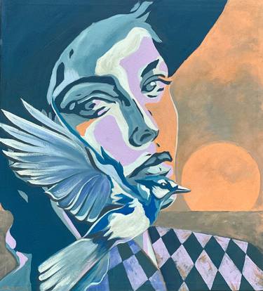 Original Art Nouveau Animal Paintings by Brek Art