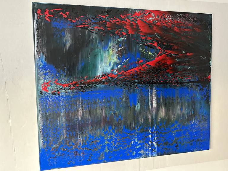 Original Abstract Expressionism Abstract Painting by Arturas Lapajevas