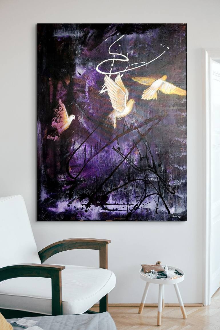 Original Abstract Animal Painting by Willem Vos
