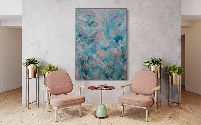 Original Abstract Expressionism Abstract Painting by Kristin Edwards