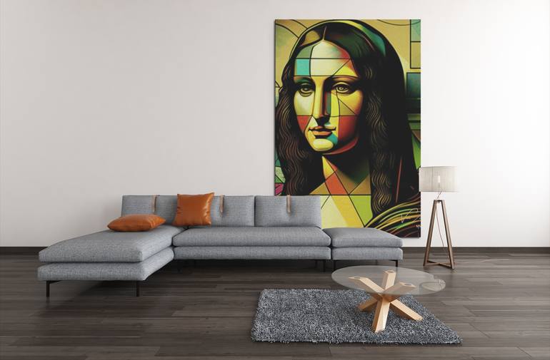 Original Art Deco Abstract Painting by Von Zion