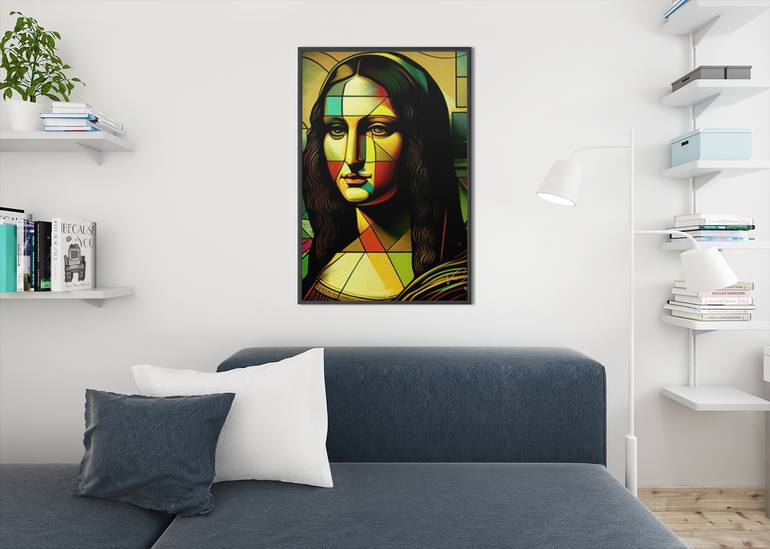 Original Art Deco Abstract Painting by Von Zion