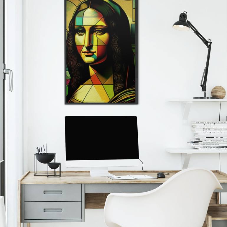 Original Art Deco Abstract Painting by Von Zion
