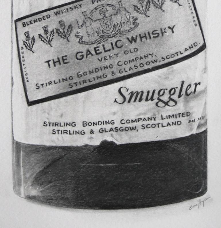 Old Smuggler Gaelic Whisky Drawing by Brie Hayden | Saatchi Art