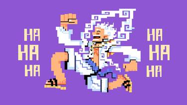 PixelArt Luffy Sun God Nika thumb