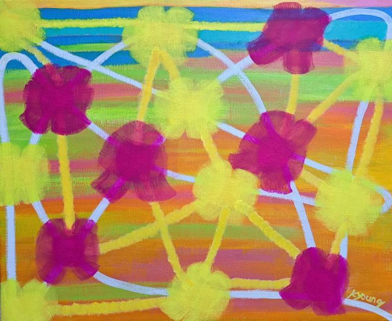 Original Abstract Painting by Kyoungwon Kim | Abstract Art on Canvas | Open the way of one's dreams