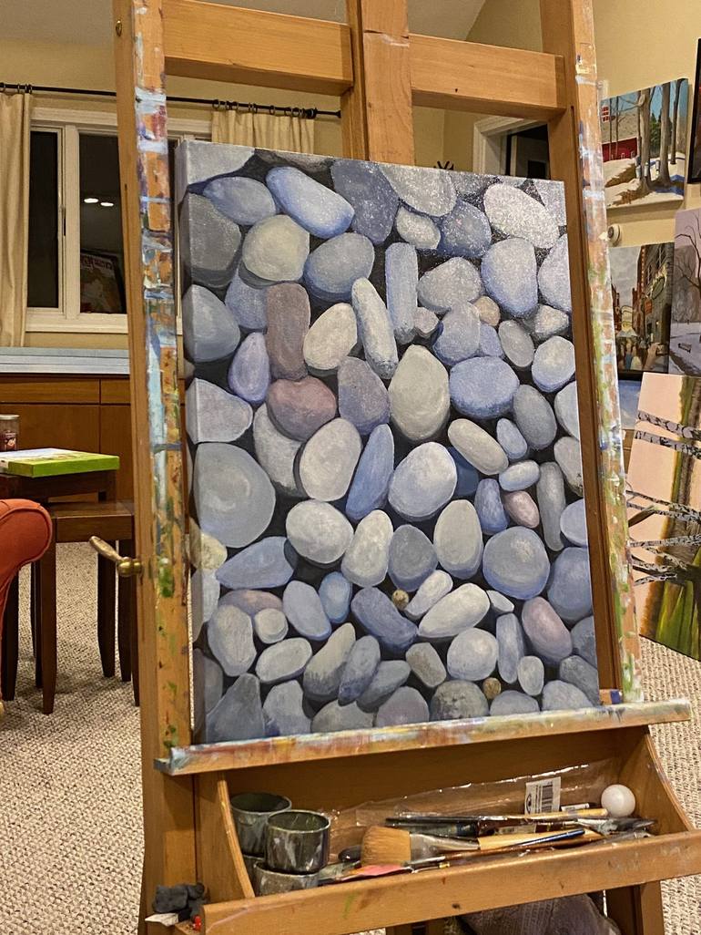 Original Nature Painting by Lynn Ricci | Contemporary Art on Canvas | Lotsa Rocks
