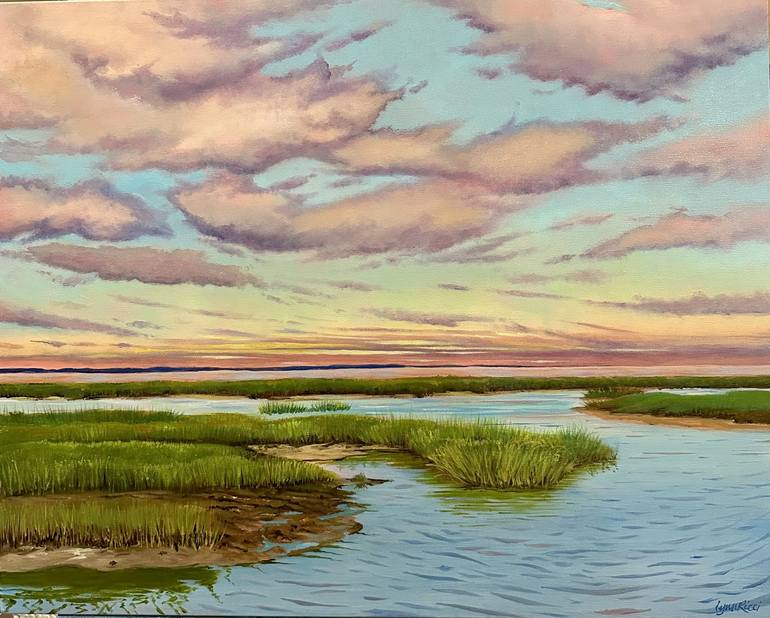 Purchases Cape Cod Salt Marsh Watercolor, Original Watercolor, Watercolor Seascape