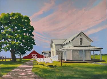 Original Fine Art Rural life Paintings by Lynn Ricci