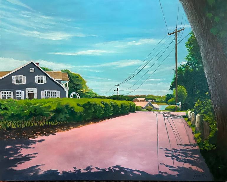 Original Landscape Painting by Lynn Ricci | Other Art on Canvas | Walk Along Mill Pond